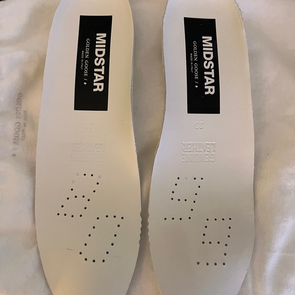 Golden Goose Midstar White and Tan Sneakers - Picture 14 of 14